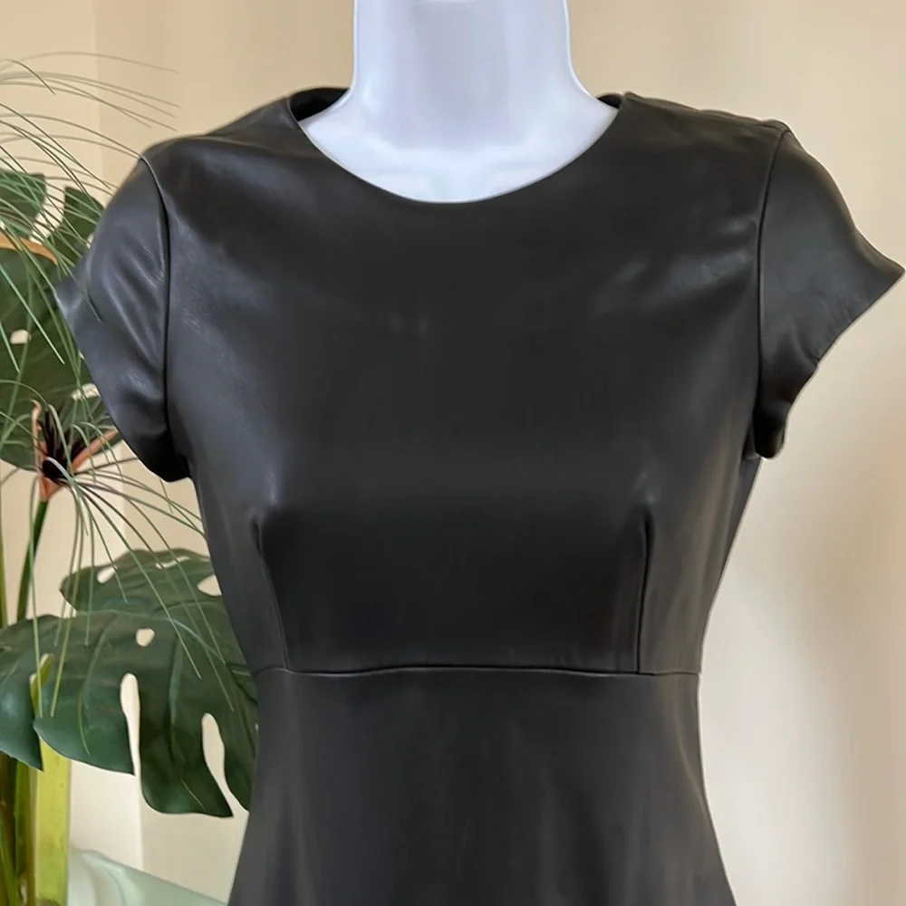 Zara Faux Leather Dress - Picture 2 of 7